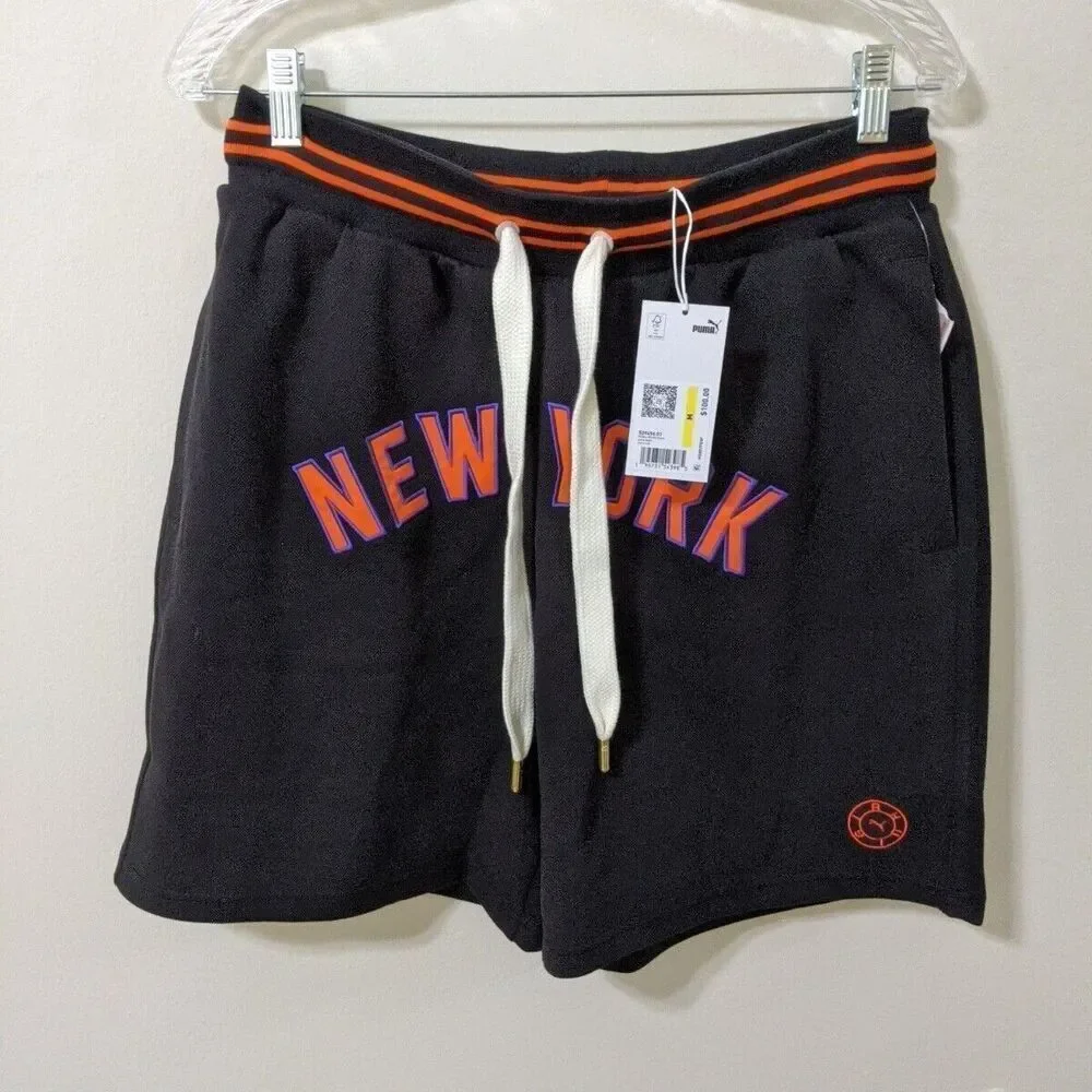 PUMA X RHUIGI Men's New York Casual Athletic Basketball Shorts Black L 539496-01 - Picture 5 of 13